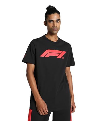 PUMA Formel 1 Essentials Großes Logo Tshirt Herren - Schwarz - Größe: S von PUMA