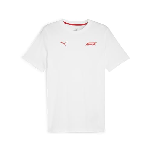 PUMA Formel 1 Essentials Kleines Logo Tshirt Herren - Weiß - Größe: L von PUMA