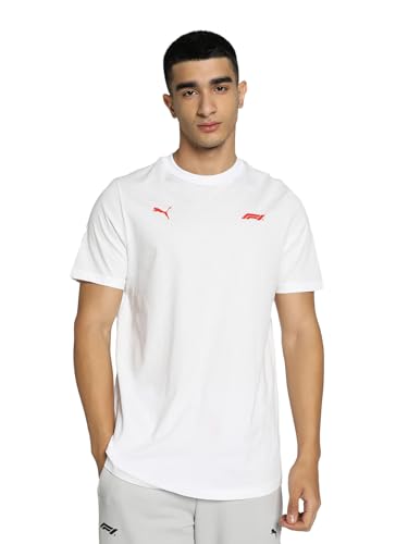 PUMA Formel 1 Essentials Kleines Logo Tshirt Herren - Weiß - Größe: L von PUMA