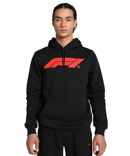 PUMA Herren F1 ESS Logo Hoodie Kapuzenpullover, Schwarz, S von PUMA