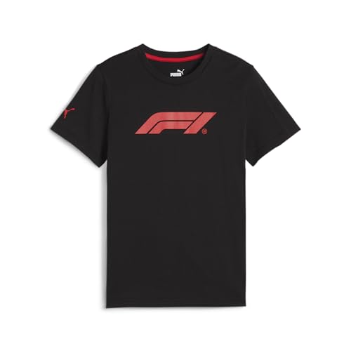 PUMA Formel 1 Essentials Logo Tshirt für Kinder - Schwarz - Größe: 140 von PUMA