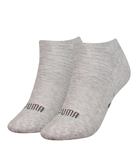 PUMA Frauen Sneaker Trainer Socken, Grau Melange, 35/38 (2er Pack) von PUMA