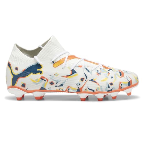 PUMA Future 7 Match Creativity Herren-Fußballschuhe für festen Boden, künstlicher Boden, Weiß, Weiss/opulenter Garten, 44.5 EU von PUMA