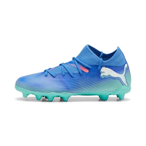 PUMA Unisex Kinder Future 7 Match Fg/Ag Jr Soccer Shoe, Bluemazing Puma White Electric Peppermint, 32.5 EU PUMA Unisex Kinder Future 7 Match Fg/Ag Jr Soccer Shoe, Bluemazing Puma White Electric Peppermint, 32.5 EU von PUMA