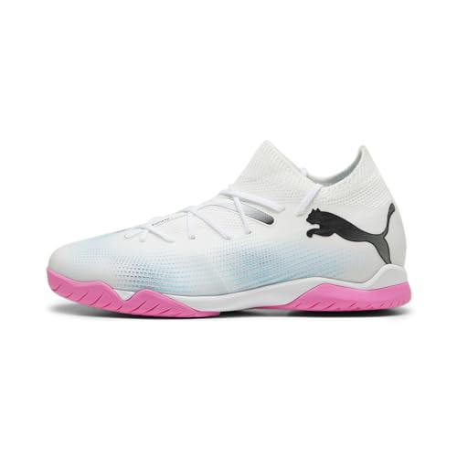 PUMA Future 7 Match It + Mid Jr Fussballschuh, White Black Poison Pink, 38 EU von PUMA