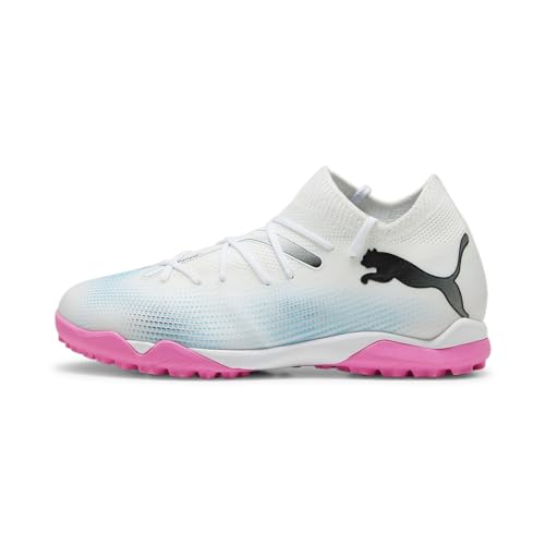 PUMA Future 7 Match TT + MID JR Fussballschuh, White Black Poison Pink, 38.5 EU von PUMA