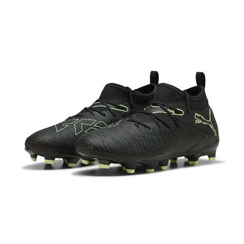 PUMA Future 8 Match Fg/Ag Jr Fussballschuh, Black Fizzy Light Green Terrain, 37.5 EU von PUMA