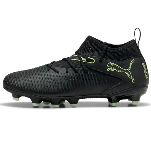 PUMA Future 8 Match Fußballschuhe für festen Boden, unisex, für kleine große Kinder, Schwarz/Fizzy Light/Green Terrain, 5.5 Big Kid PUMA Future 8 Match Fußballschuhe für festen Boden, unisex, für kleine große Kinder, Schwarz/Fizzy Light/Green Terrain, 5.5 Big Kid von PUMA