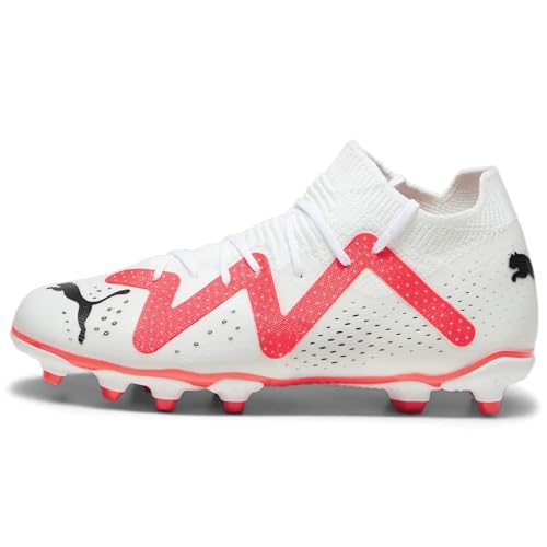 PUMA Future Match Fg/Ag Jr Fussballschuh, White Black Fire Orchid, 30 EU von PUMA