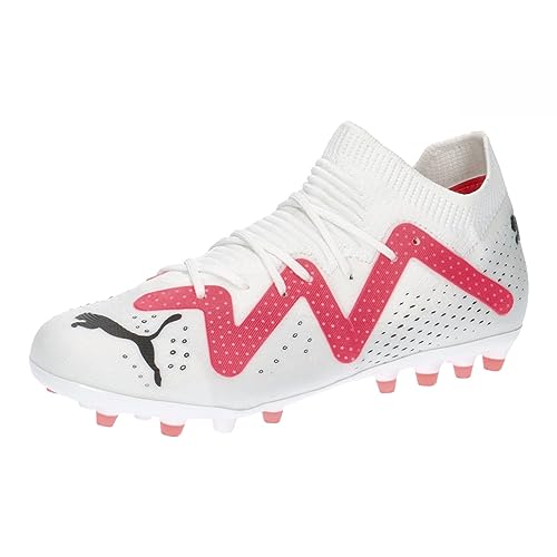 PUMA Future Match Mg Jr Fussballschuh, White Black fire Orchid, 32 EU von PUMA