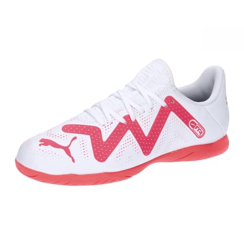 PUMA Future Play It Jr Fussballschuh, White Fire Orchid, 37 EU von PUMA