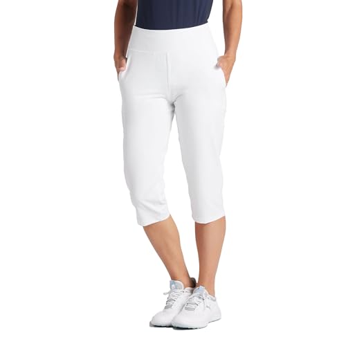 PUMA Damen Everyday Capri Golfhose, Weiß leuchtet, M von PUMA