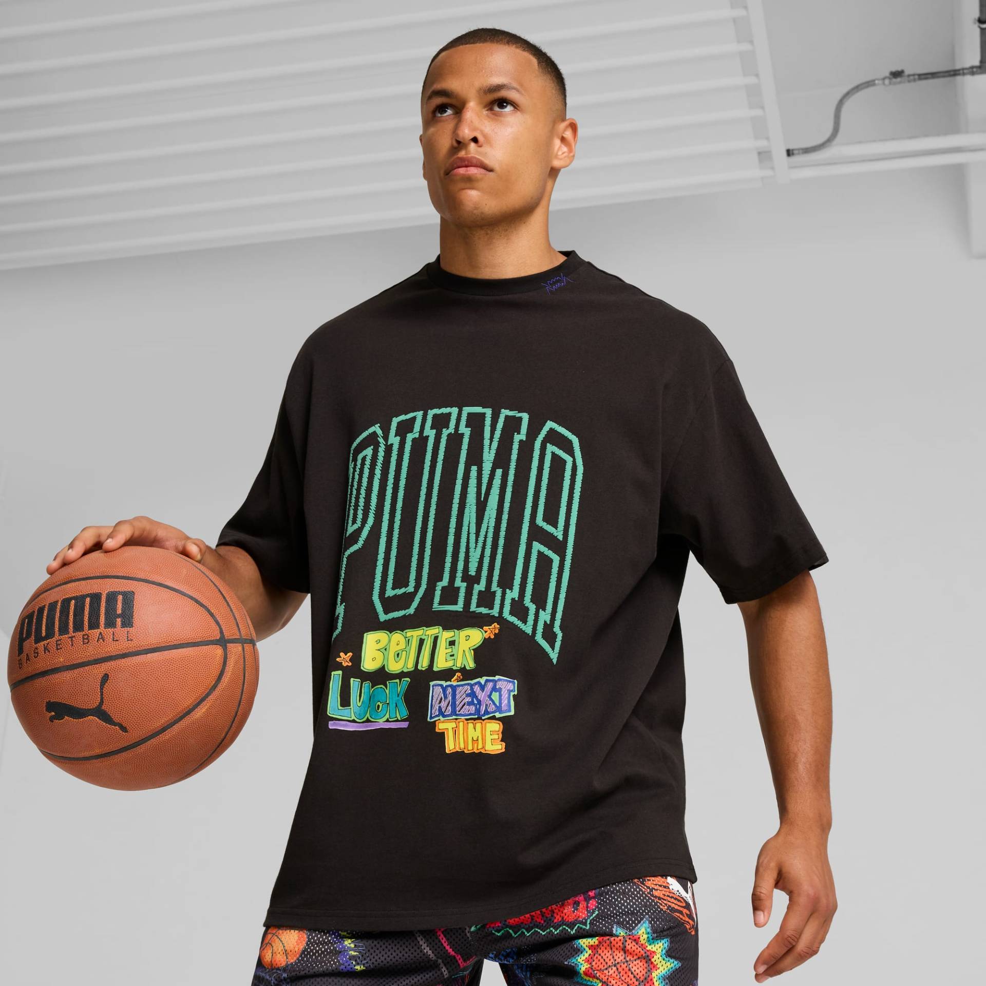 PUMA Getting Crafty 2 Basketball-T-Shirt Unisex Für Damen, Schwarz, Größe: 3XL, Kleidung von PUMA