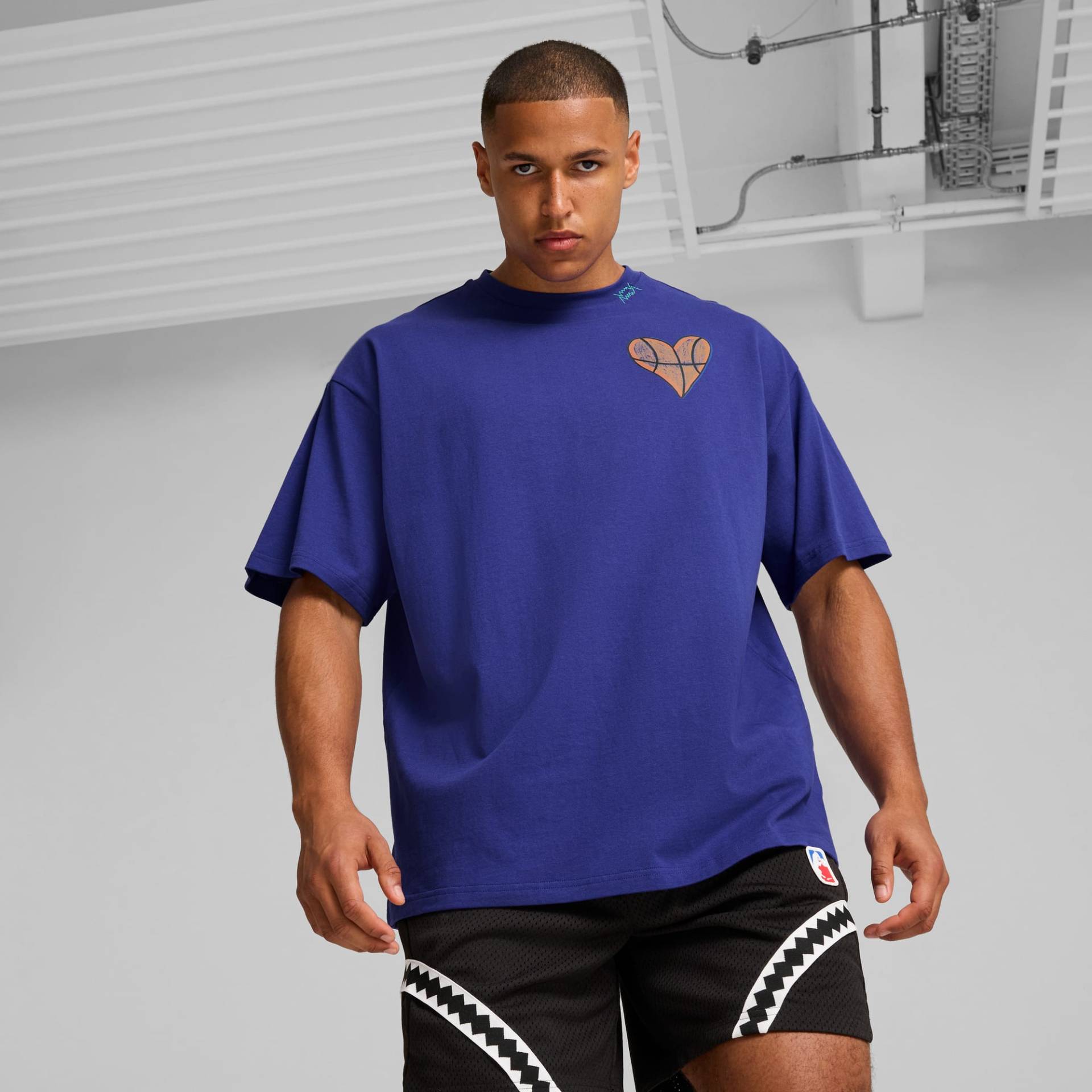 PUMA Getting Crafty 4 Basketball-T-Shirt Unisex Für Damen, Mehrfarbig, Größe: XXL, Kleidung von PUMA