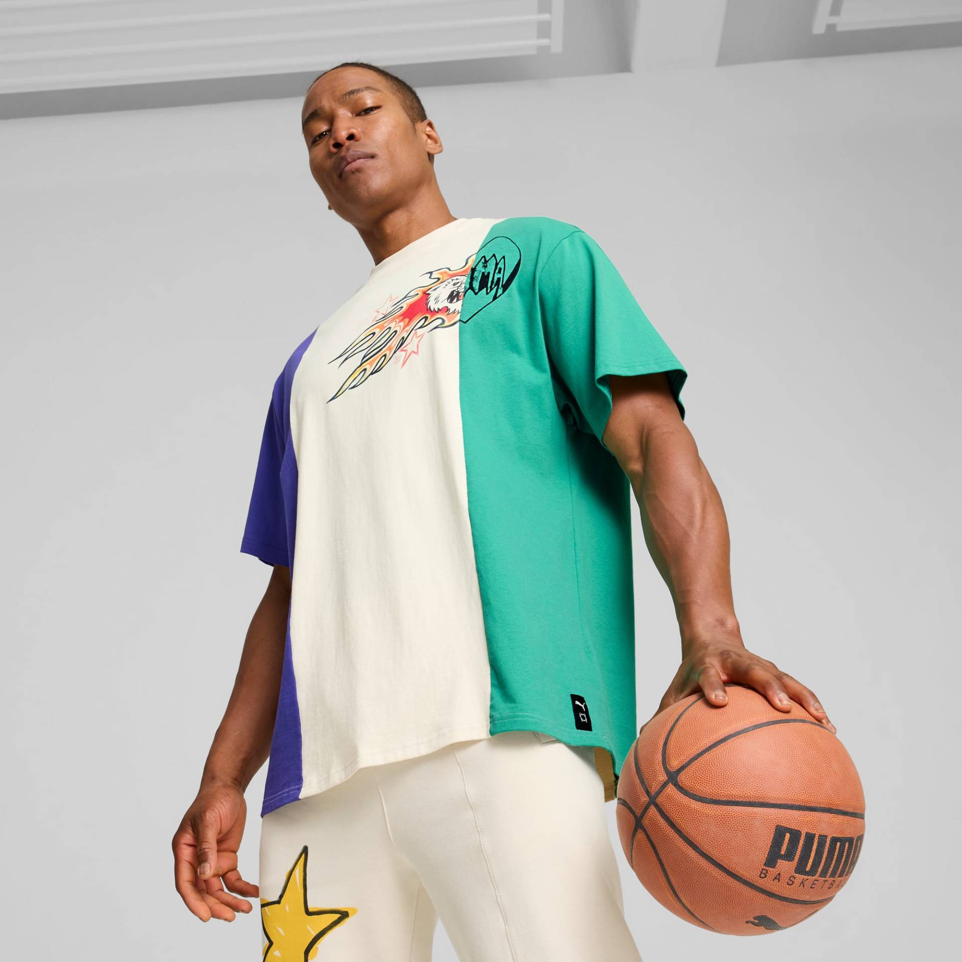 PUMA Getting Crafty 5 Basketball-T-Shirt Herren, Mehrfarbig, Größe: 5XL, Kleidung von PUMA