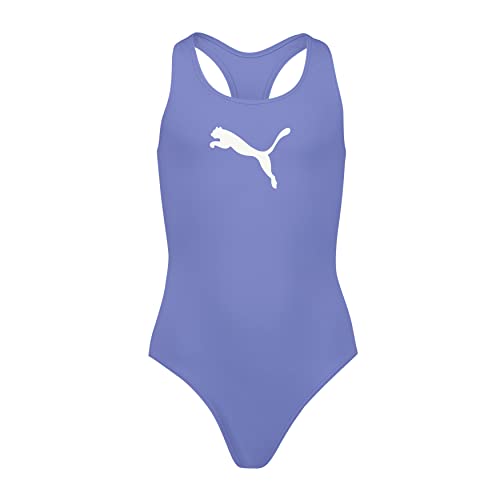 PUMA Mädchen Swimsuit, Elektro Purple, 116 von PUMA