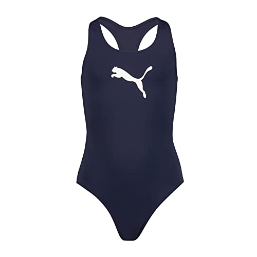 PUMA Mädchen Swimsuit Badebekleidung, Navy, 152 EU PUMA Mädchen Swimsuit Badebekleidung, Navy, 152 EU von PUMA
