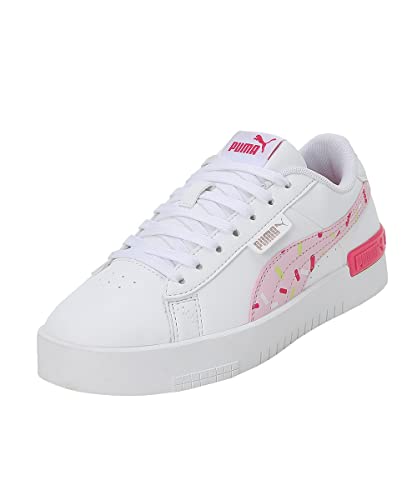 PUMA Girls' Fashion Shoes JADA CRUSH JR Trainers & Sneakers, PUMA WHITE-PEARL PINK-GLOWING PINK-ROSE GOLD, 38.5 von PUMA