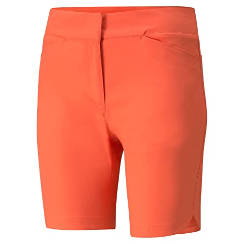 Puma Golf Damen Bermuda-Shorts Golfshorts, Korallenrot (Hot Coral), Groß von PUMA