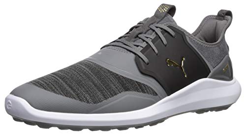 PUMA GOLF Herren Ignite Nxt Lace Golfschuh, Quiet Shade-Puma Team Gold-Puma Schwarz, 41 EU von PUMA