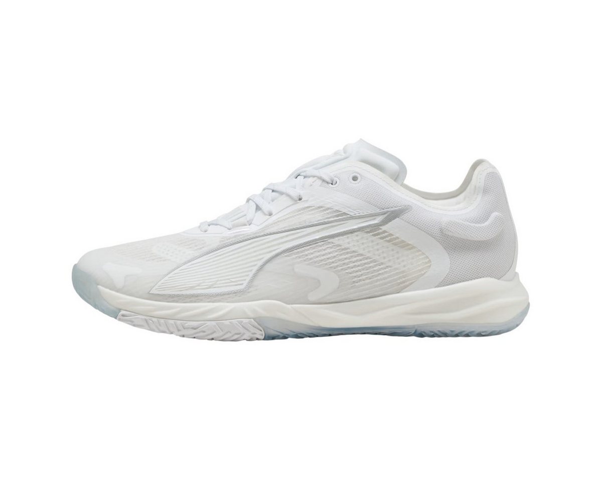 PUMA Hallen-Indoorschuhe Accelerate NITRO SQD 4 2025 weiss Herren Badmintonschuh von PUMA