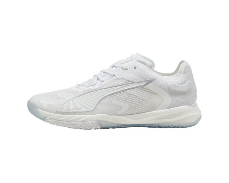 PUMA Hallen-Indoorschuhe Accelerate NITRO SQD 4 2025 weiss Herren Badmintonschuh von PUMA