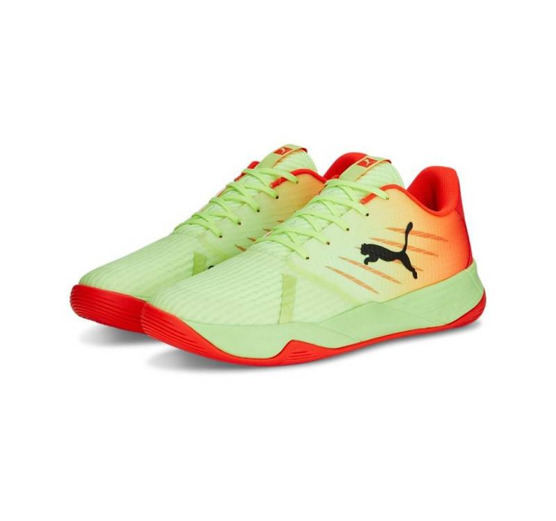 PUMA Hallen-Indoorschuhe Accelerate Pro II gelb/rot Herren Badmintonschuh PUMA Hallen-Indoorschuhe Accelerate Pro II gelb/rot Herren Badmintonschuh von PUMA