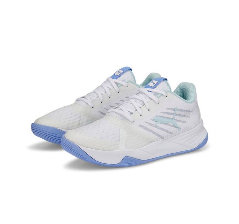 PUMA Hallen-Indoorschuhe Accelerate Pro II weiss/hellblau Damen Squashschuh PUMA Hallen-Indoorschuhe Accelerate Pro II weiss/hellblau Damen Squashschuh von PUMA