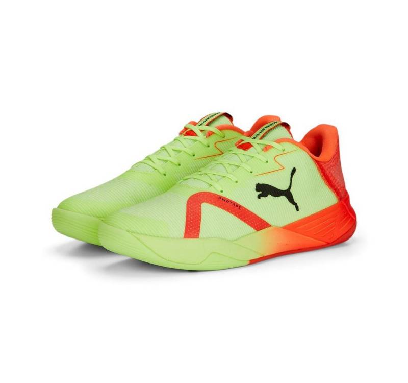 PUMA Hallen-Indoorschuhe Accelerate Turbo Nitro II gelb/rot Herren Badmintonschuh von PUMA