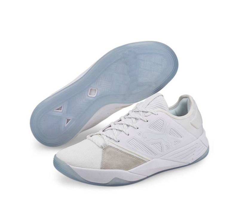 PUMA Hallen-Indoorschuhe Accelerate Turbo Nitro weiss/weiss Herren Badmintonschuh von PUMA