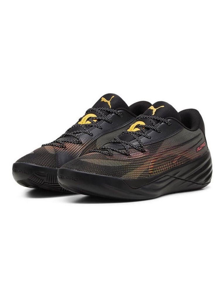 PUMA Hallen-Indoorschuhe All-Pro Nitro Fire Glow (Basketball) schwarz Badmintonschuh von PUMA