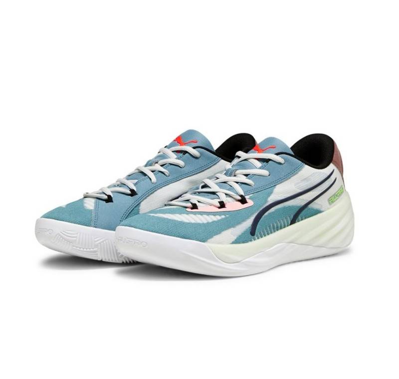 PUMA Hallen-Indoorschuhe All-Pro Nitro blau/bunt Herren Badmintonschuh von PUMA