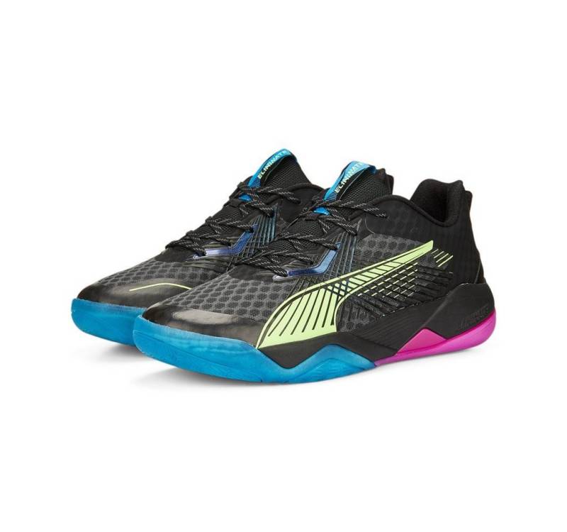 PUMA Hallen-Indoorschuhe Eliminate Power Nitro II schwarz/bunt Herren Badmintonschuh PUMA Hallen-Indoorschuhe Eliminate Power Nitro II schwarz/bunt Herren Badmintonschuh von PUMA
