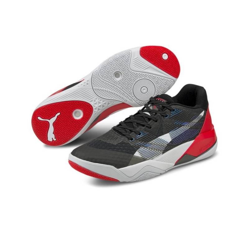 PUMA Hallen-Indoorschuhe Eliminate Power Nitro schwarz/rot Herren Badmintonschuh PUMA Hallen-Indoorschuhe Eliminate Power Nitro schwarz/rot Herren Badmintonschuh von PUMA