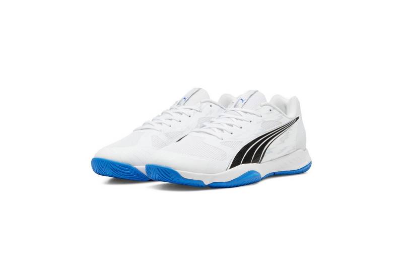PUMA Hallen-Indoorschuhe Eliminate Turbo 2024 weiss/blau Herren Badmintonschuh von PUMA
