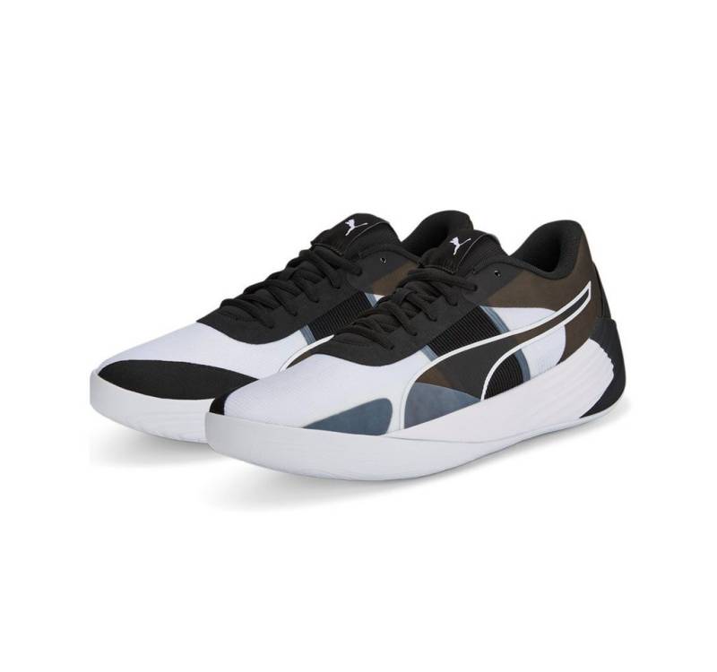 PUMA Hallen-Indoorschuhe Fusion Nitro Team weiss/schwarz Herren Badmintonschuh von PUMA