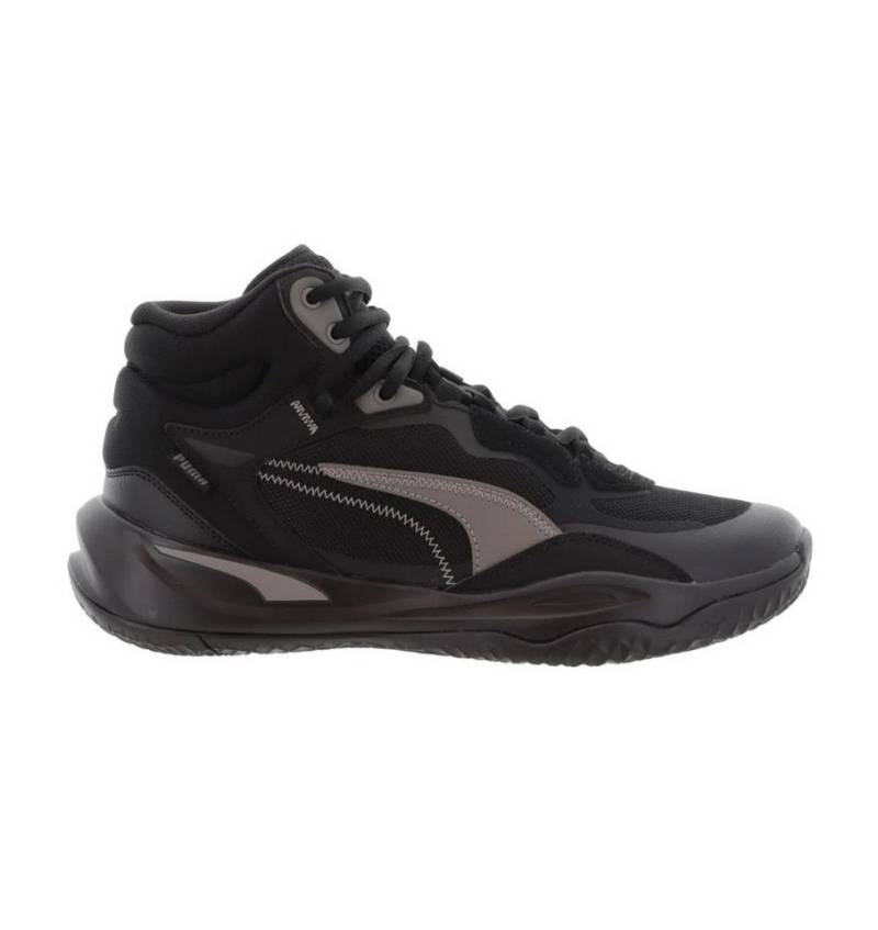 PUMA Hallen-Indoorschuhe Playmaker Pro Mid schwarz Herren Badmintonschuh von PUMA