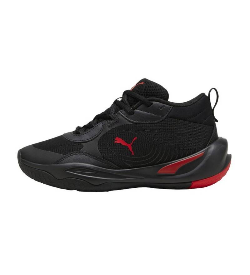 PUMA Hallen-Indoorschuhe Playmaker Pro schwarz/rot Kinder Badmintonschuh von PUMA