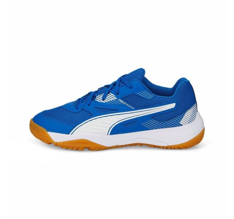 PUMA Hallen-Indoorschuhe Solarflash II royalblau Kinder Badmintonschuh von PUMA