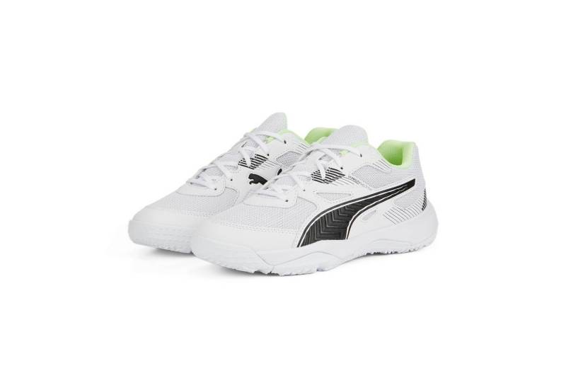 PUMA Hallen-Indoorschuhe Solarflash II weiss/schwarz Kinder Badmintonschuh von PUMA