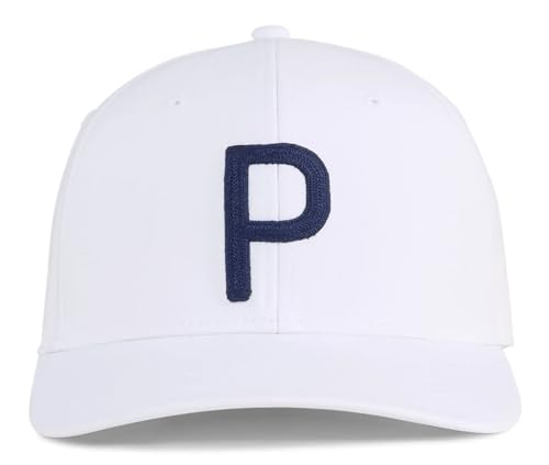 PUMA Heritage P Tech Cap White Glow - Deep Navy von PUMA