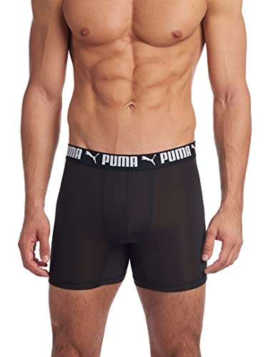 PUMA Herren 3er-pack Boxershorts mit Athletischer Passform Retroshorts, Puma Black, XL EU PUMA Herren 3er-pack Boxershorts mit Athletischer Passform Retroshorts, Puma Black, XL EU von PUMA