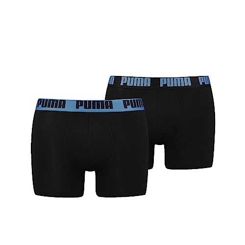 PUMA Herren 521015001 Boxer Shorts, Black Regal Blue, L EU von PUMA