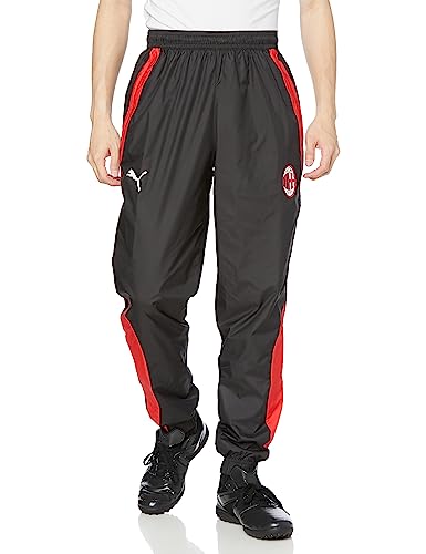 PUMA Herren AC Milan Football Pre-Match gewebte Hose SBlack for All Time Red von PUMA