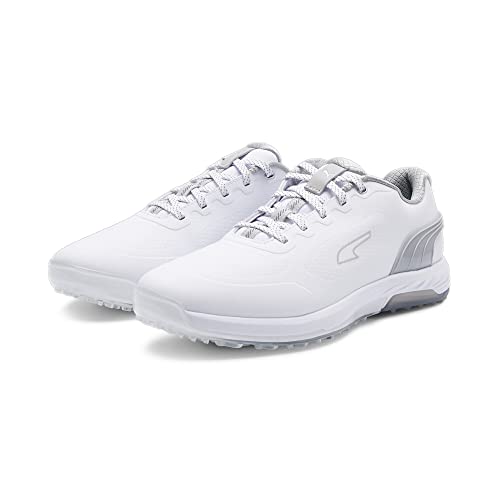 PUMA Alphacat Nitro Golfschuhe Herren, White-Flat Light Gray-Silver, 46 EU von PUMA