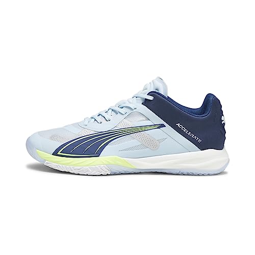 PUMA Herren Accelerate Nitro SQD Hallensportschuhe 44.5Silver Sky Persian Blue White von PUMA