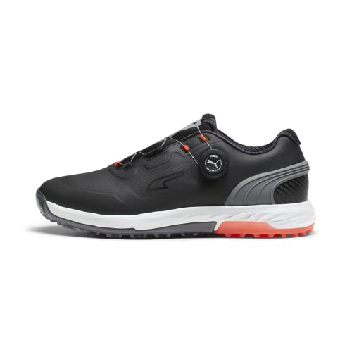 PUMA Herren Alphacat Nitro Disc Sneaker, Schwarz-leise Schatten-rote Explosion, 43 EU von PUMA