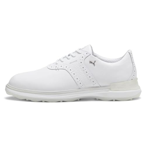 PUMA Herren Avant Golf Shoe, White-Ash Gray White, 45 EU von PUMA