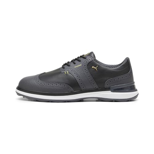 PUMA Herren Avant Wingtip Golf Shoe, Strong Gray Black, 41 EU von PUMA