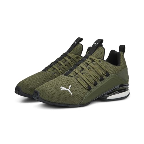 PUMA Herren Axelion Refresh Laufschuhe 40, Green Moss Black Feather Gray PUMA Herren Axelion Refresh Laufschuhe 40, Green Moss Black Feather Gray von PUMA